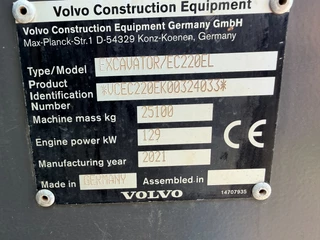 Volvo N/A 2021 - EC220 EL obrazek 23