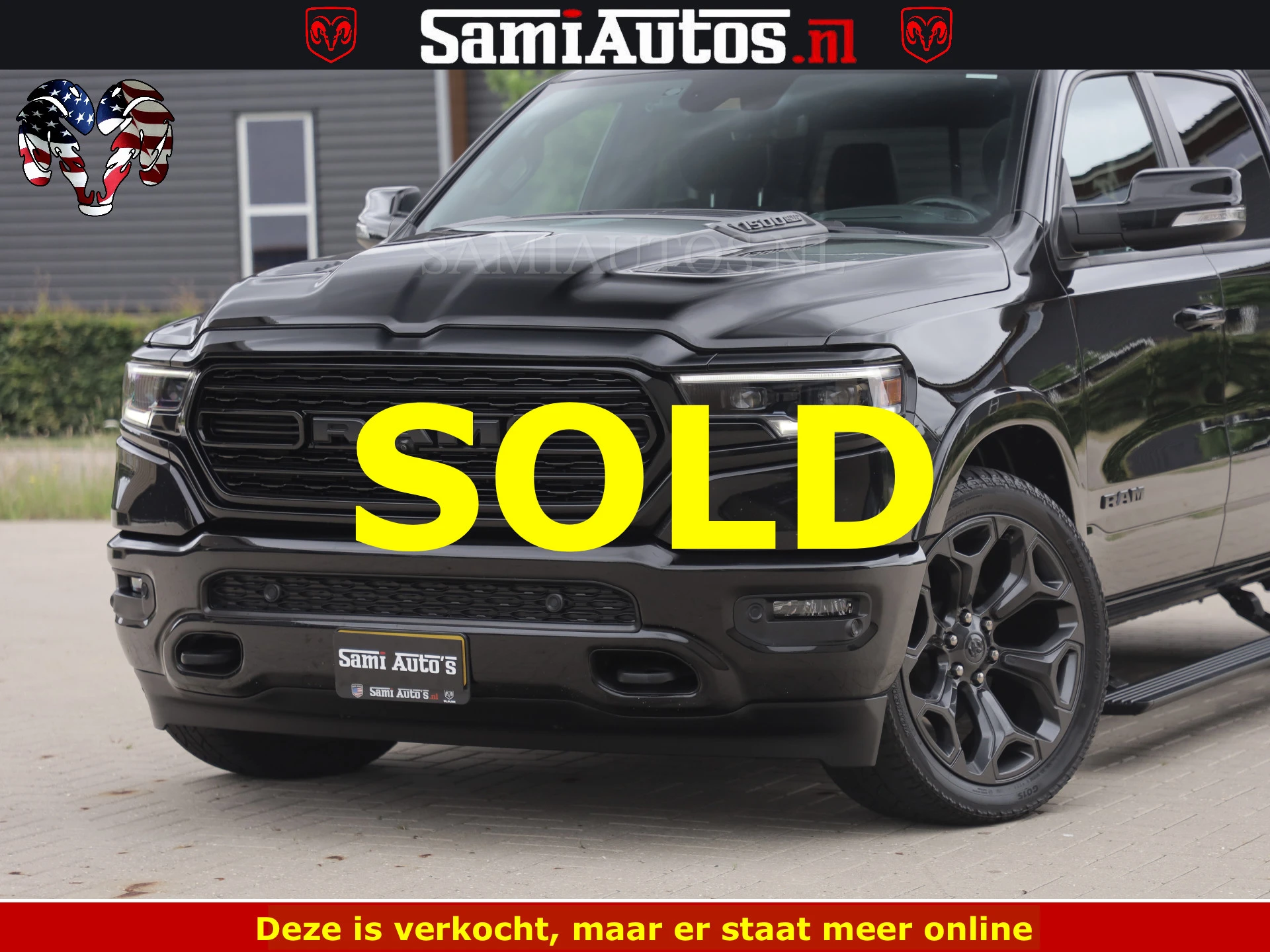 Dodge Ram 1500 2022 - LIMITED NIGHT | BOM VOL | HUD | MWK | LUCHTVERING | PANODAK | afbeelding 25
