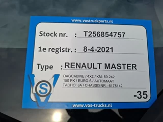 Renault Master 2021 - / TIPPER / ONLY:59243 KM / NAVI / AIRCO / TEMPOMAAT / MANUAL / EURO-6 / 2021 imagen 30