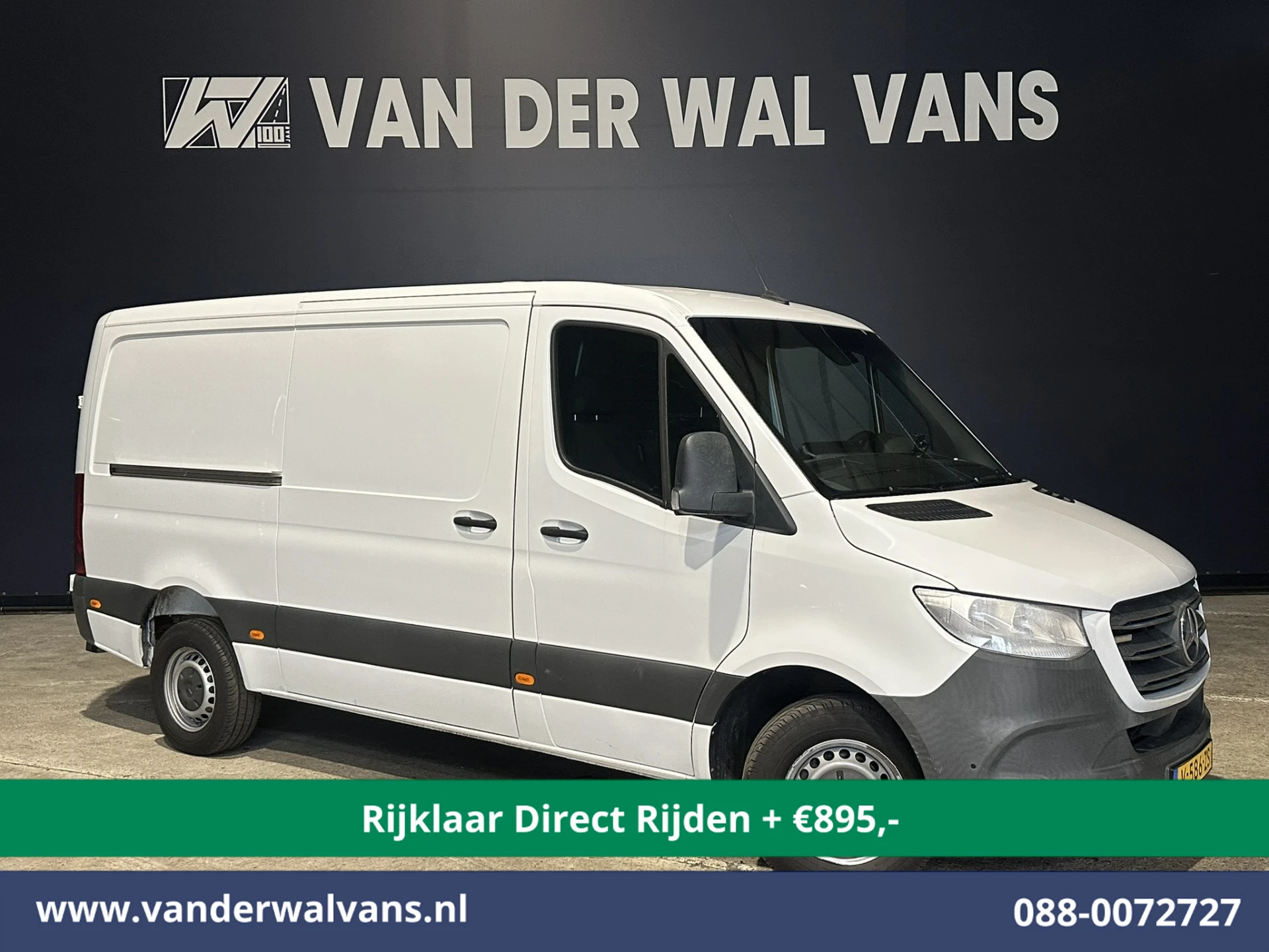 Mercedes-Benz Sprinter 2019 - 316 CDI 163pk 3500kg Trekhaak *Rijklaar Direct Rijden* L2H1 Euro6 Airco | Camera | Apple Carplay afbeelding 1