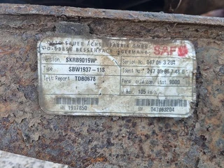 Saf SBW1937-11S | TRAILER AXLE | DISC 2005 - N/A image 6