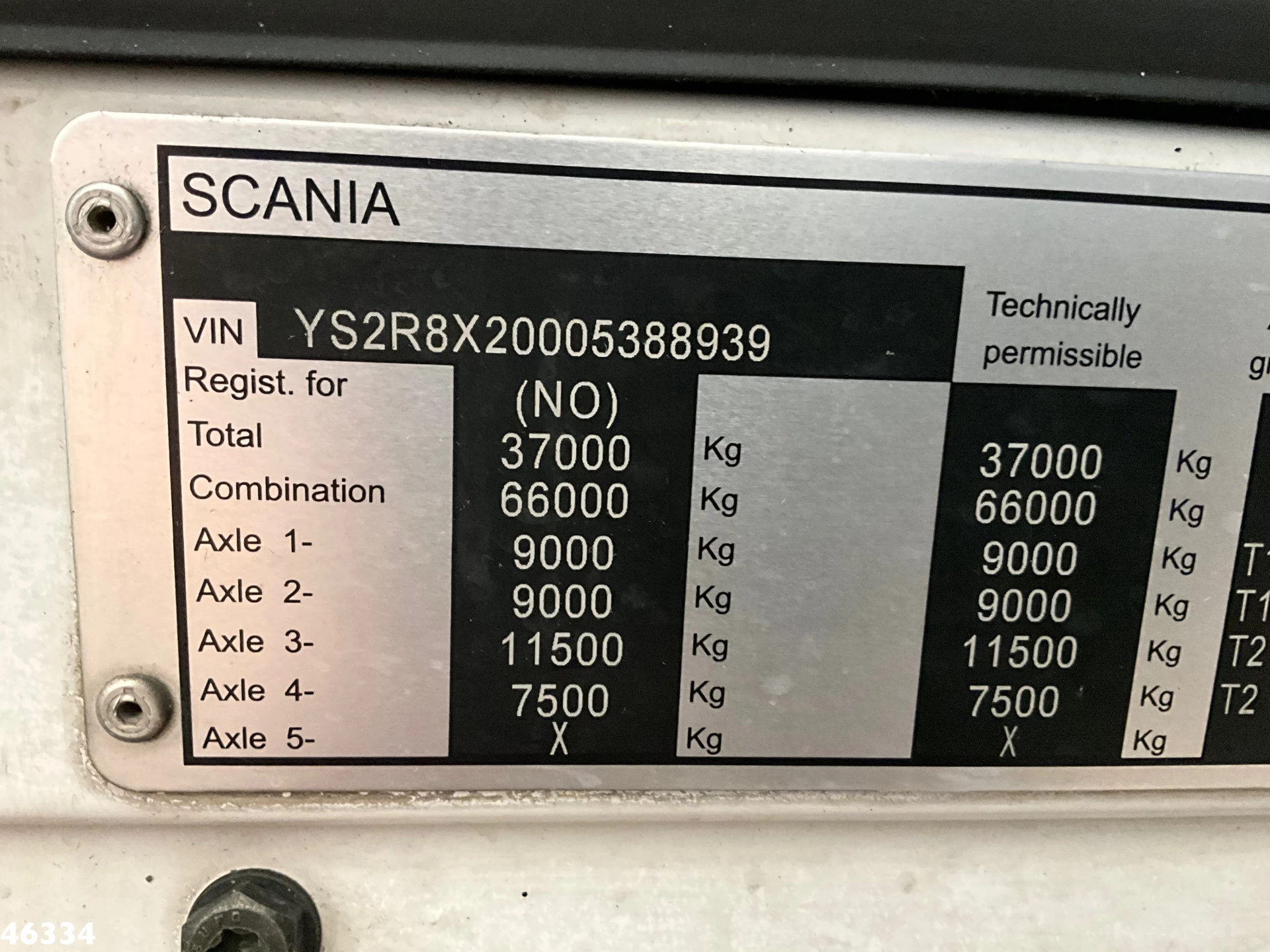 Scania R 2015 - 580 8x2 V8 Retarder Euro 6 HMF 50 Tonmeter laadkraan + Fly-Jib Bild 26
