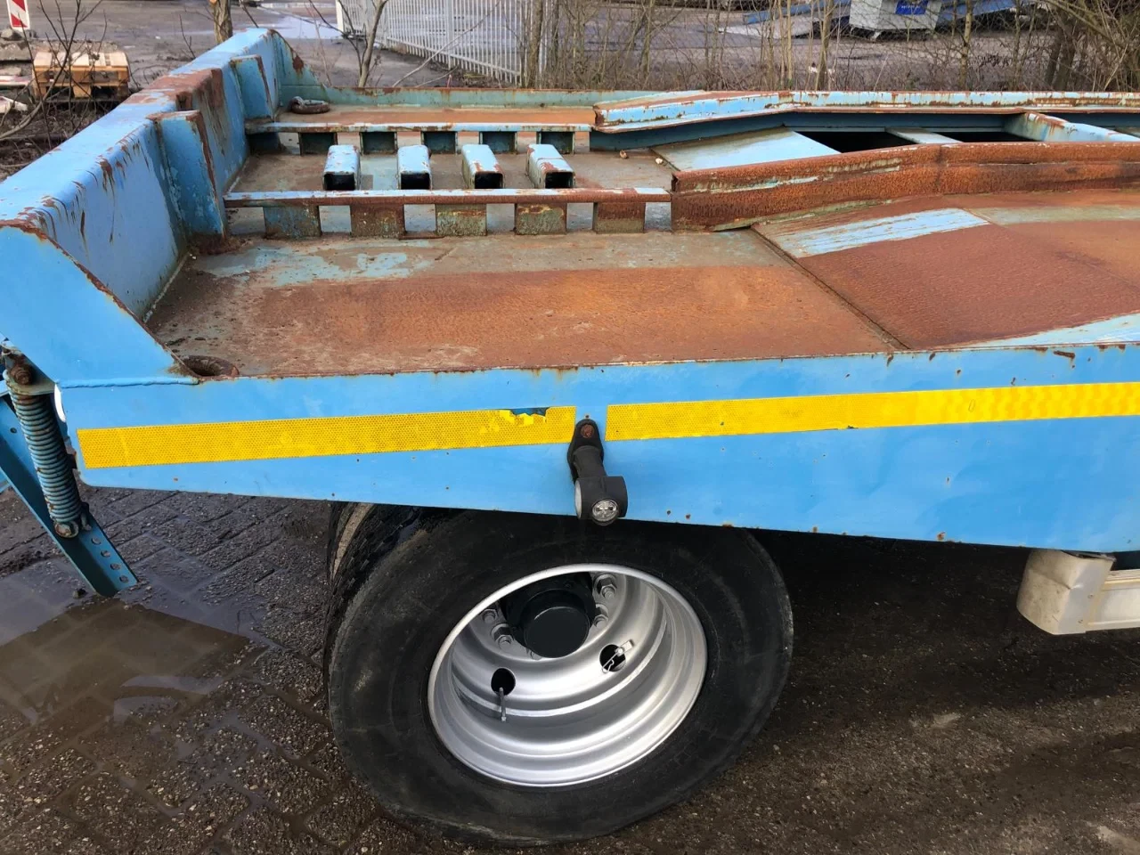 Gheysen en Verpoort 2011 - R2110B 2 As Dieplader Aanhangwagen Open - T.b.v. Containers - Bladvering, 83-WFF-5 immagine 13