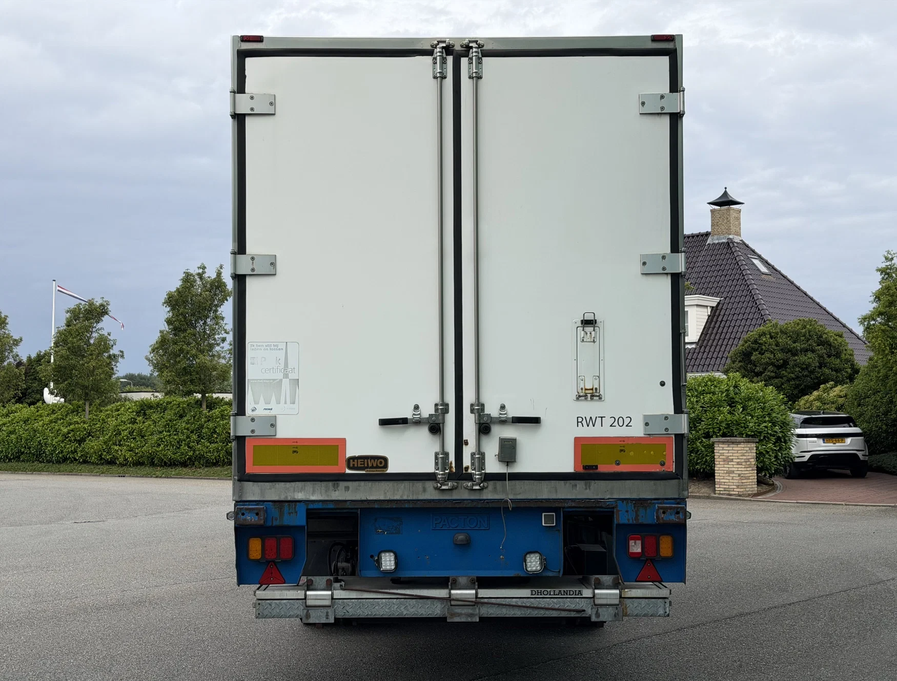 Pacton 2008 - HEIWO ISOLATED BOX STEERING AXLE DRUM BRAKES TAIL LIFT HOLLAND-TRAILER image 4
