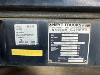 Broshuis N/A 2015 - 3ABSD Lowloader 3-axle / GVW: 53.000kg / Neck: 23.000kg / hydraulic steering + ramps + loading table / 4.60m extendable / winch / liftaxle immagine 66