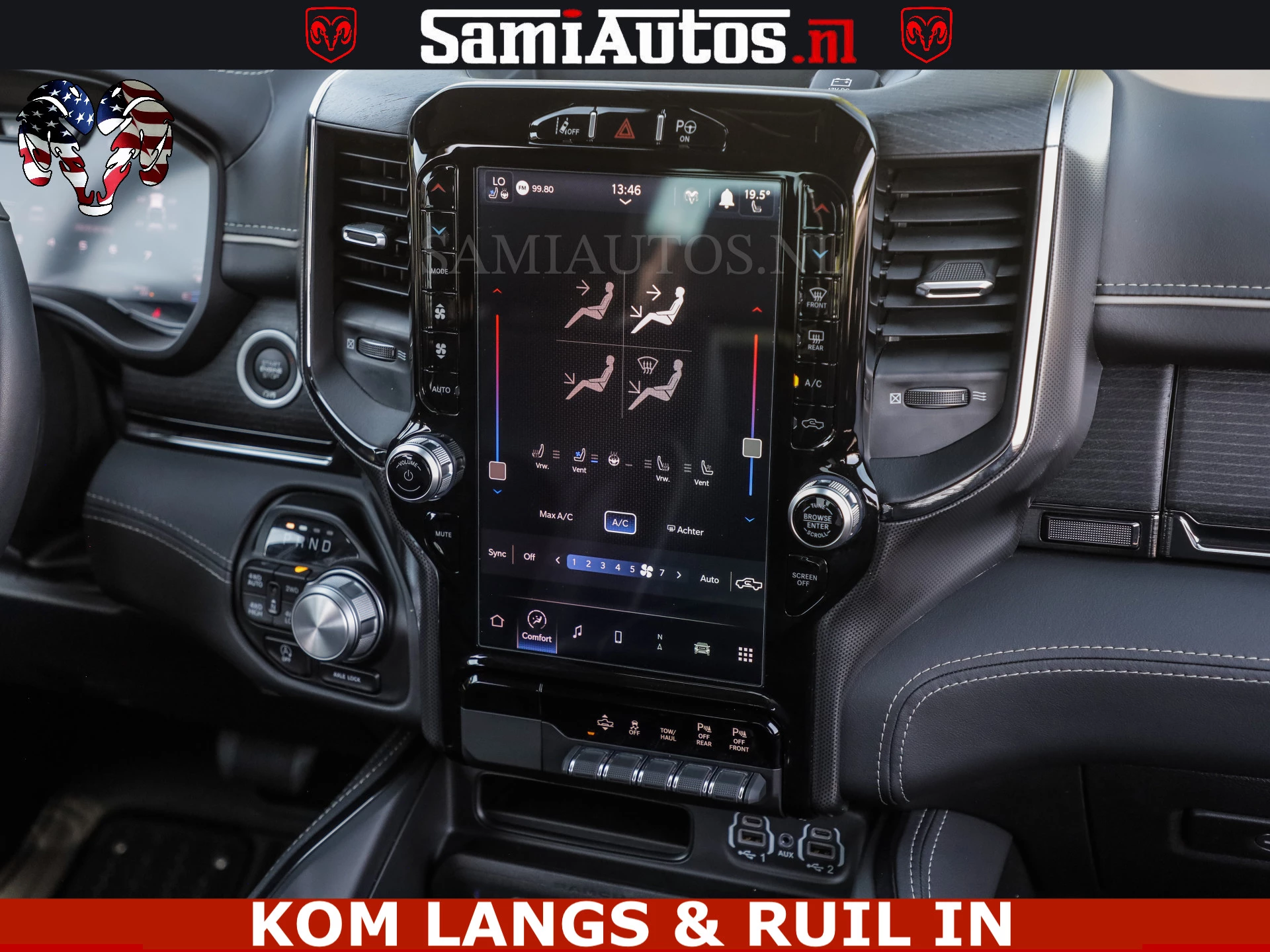 Dodge Ram Pick-Up 2024 - LIMITED HULK | 5.7 V8 402PK HEMI | RAM VOL | HUD | LUCHTVERING | PANO | MWK KLEP | DC | 5 PERS | afbeelding 84