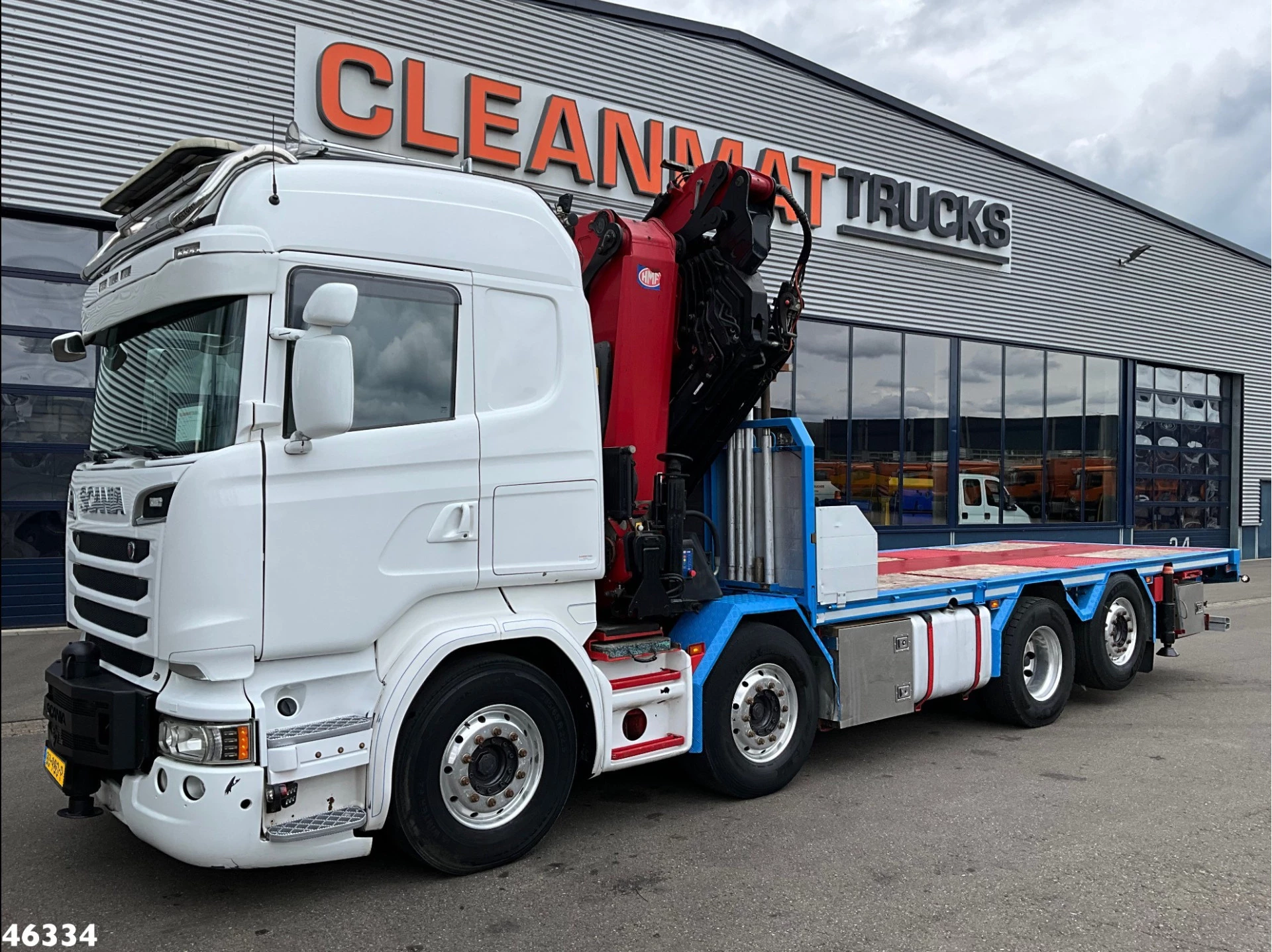 Scania R 2015 - 580 8x2 V8 Retarder Euro 6 HMF 50 Tonmeter laadkraan + Fly-Jib Bild 2