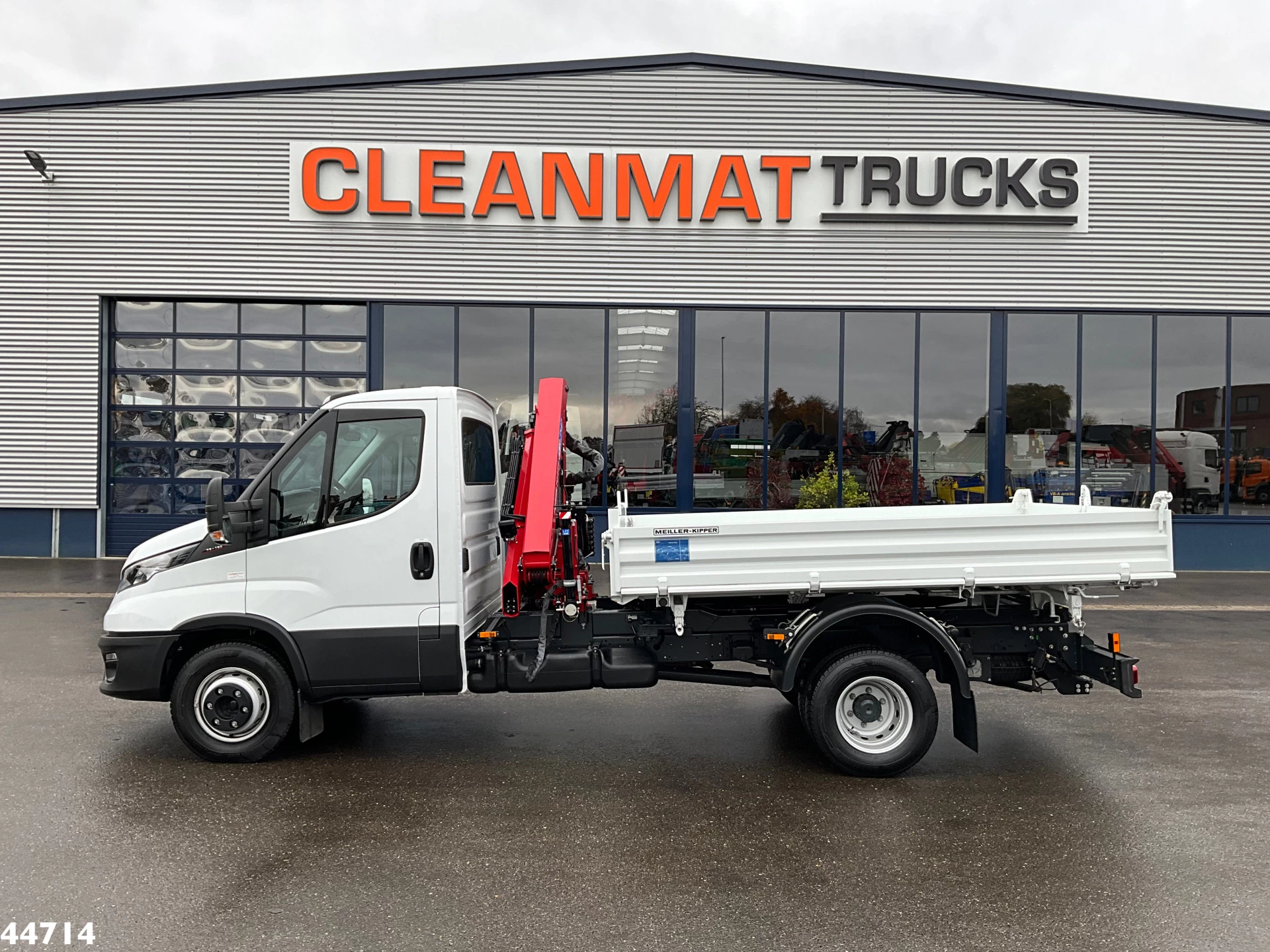 Iveco Daily 2024 - 72C18 HMF laadkraan 3,4 Tonmeter laadkraan + Meiller 3-zijdige kipper New & Unused!! afbeelding 4