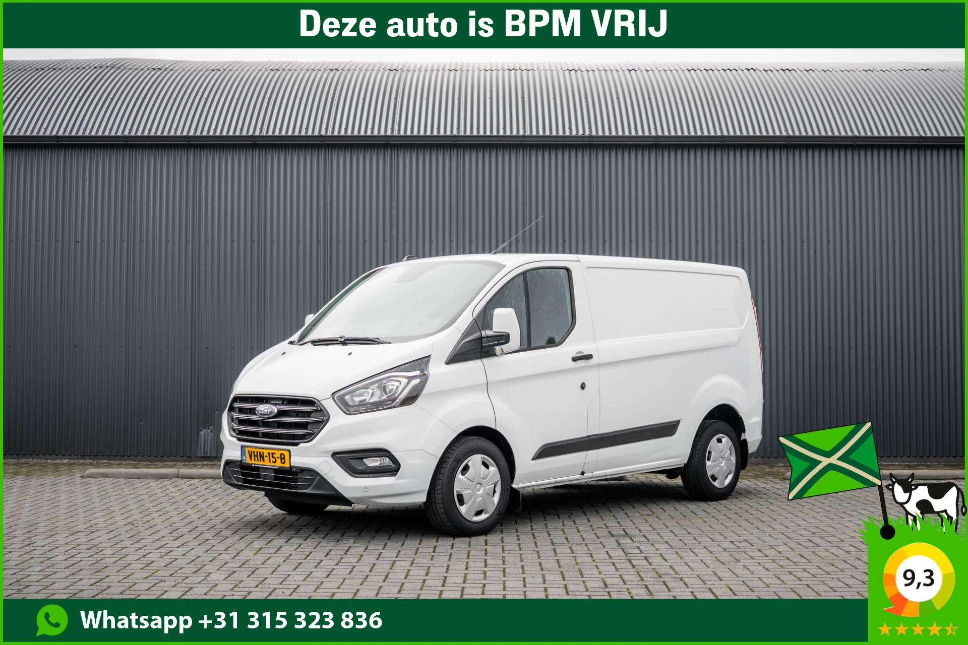 Ford Transit Custom 2020 - 2.0 EcoBlue L1H1 | 130 PK | 3-Zits | Automaat | 1e Eigenaar | Camera | Cruise | PDC | Airco afbeelding 1