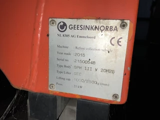 DAF FAG CF 290 Euro 6 Geesink 20m³ 2016 - N/A imagem 18