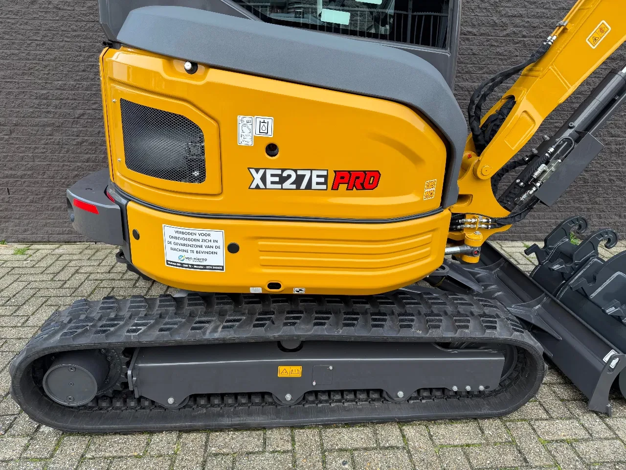 XCMG 2026 - XE27E PRO NIEUW Airco Snelwissel 3 Bakken Extra Functie KUBOTA MOTOR afbeelding 6