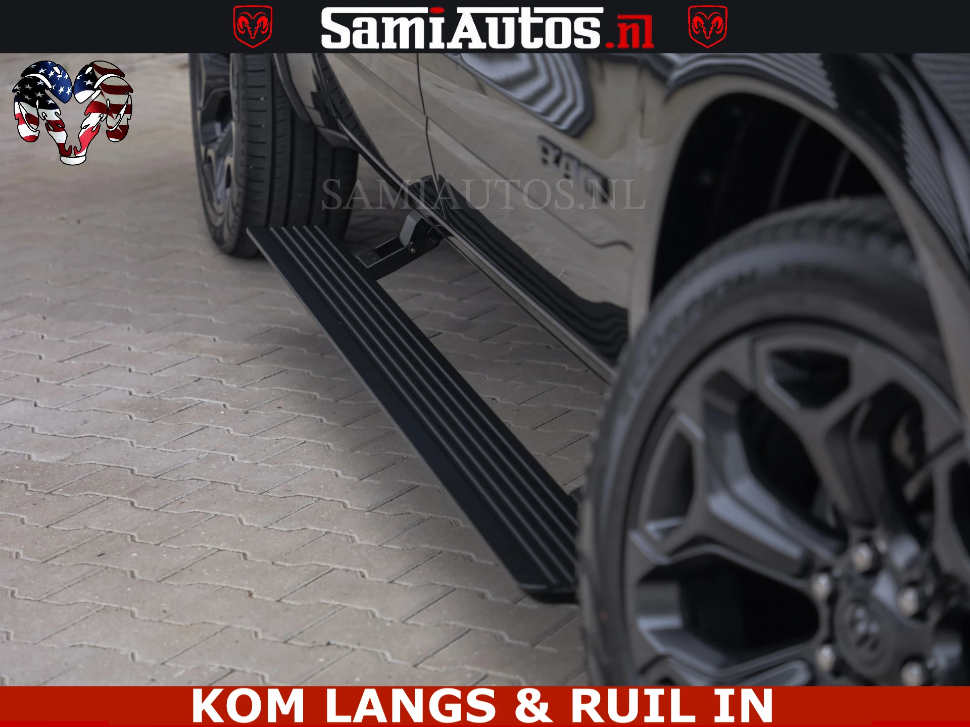 Dodge Ram Pick-Up 2021 - LIMITED | TRAINHORN | | HUD | UITLAATKLEP | LUCHTVERING | STRIPING | PANODAK | BOM VOL | BLAUW VOORRUIT | afbeelding 40