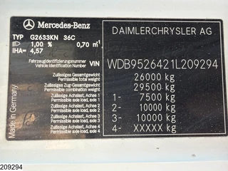 Mercedes-Benz N/A 2008 - Axor 2633 6x4, Putzmeister, Bladgeveerd, Steel spring obrazek 7