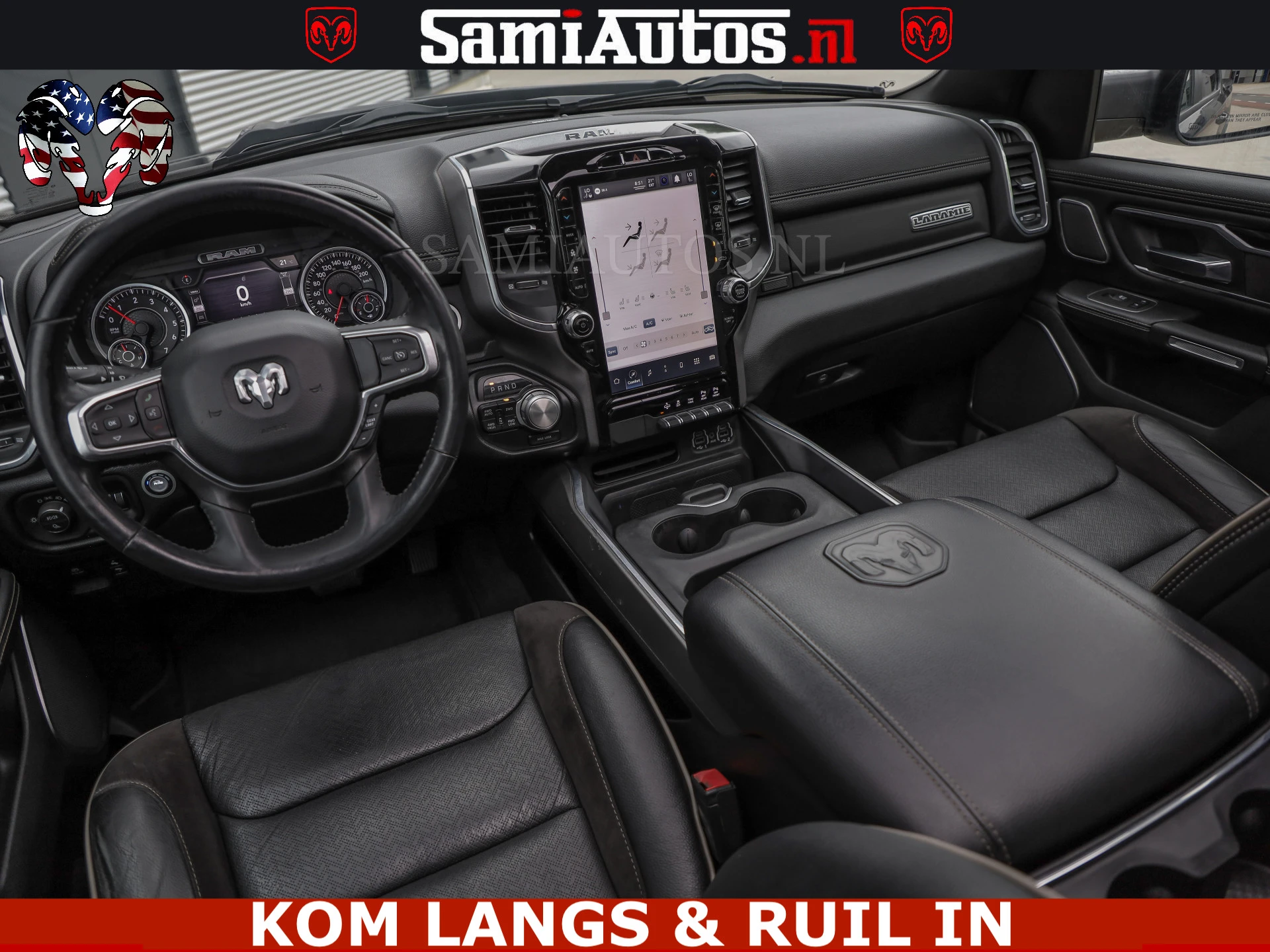 Dodge Ram Pick-Up 2023 - SPORT LARAMIE 5.7 V8 HEMI | LUCHTVERING | 2023 | PANODAK | GROOTSCHERM | DC | TOP KLEUR GRANITE | afbeelding 37