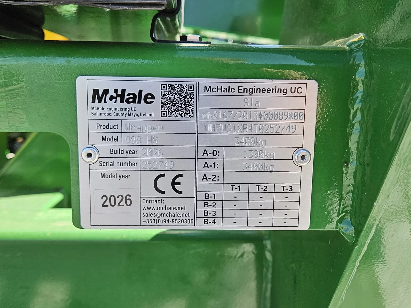 McHale 2026 - 998 High Speed wikkelaar imagem 35