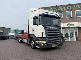 Scania R 2008 - R240 R420 6X2 Machine transporter with ramps and hydraulic platform 8.50m Retarder te koop