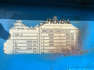 Krone N/A 2004 - SDK 27 *3-Achs*MEGA *Kofferauflieger* imagen 16