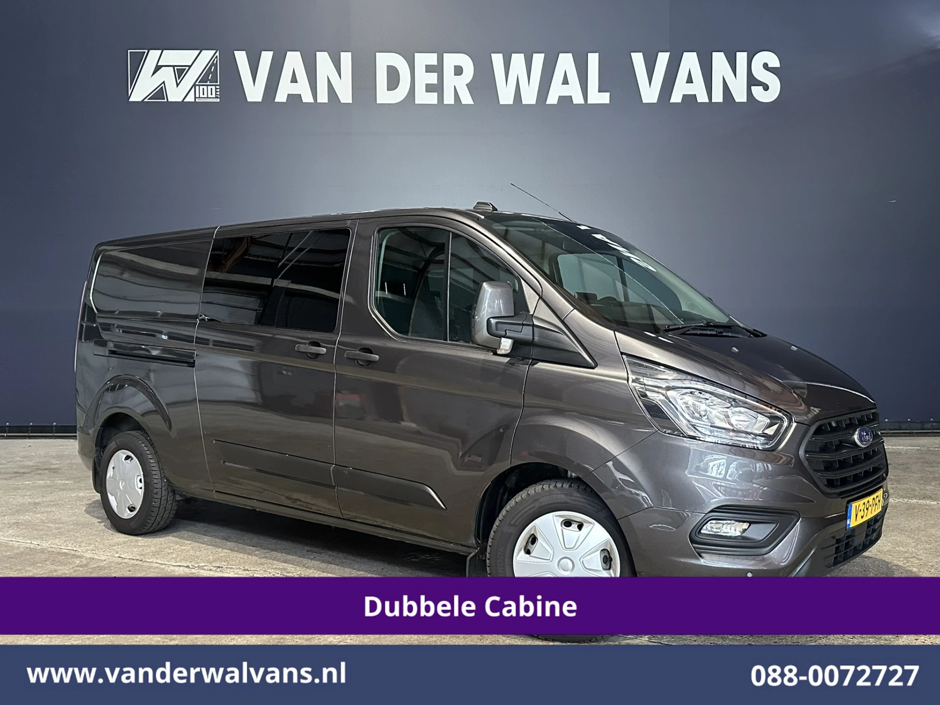 Ford Transit Custom 2021 - 2.0 TDCI 170pk L2H1 Dubbele Cabine Euro6 Airco | 5-Zits | 2x Zijdeur | Camera | LED afbeelding 1