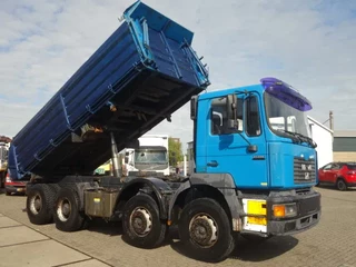 MAN 41-414 1999 - MEILLER KIPPER 8X4,MANUAL POMP afbeelding 1