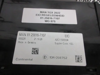 MAN - 81.25816-7107 REGELEENHEID MAN 18.510 EURO 6 MODEL 2022 изображение 2 миниатюра