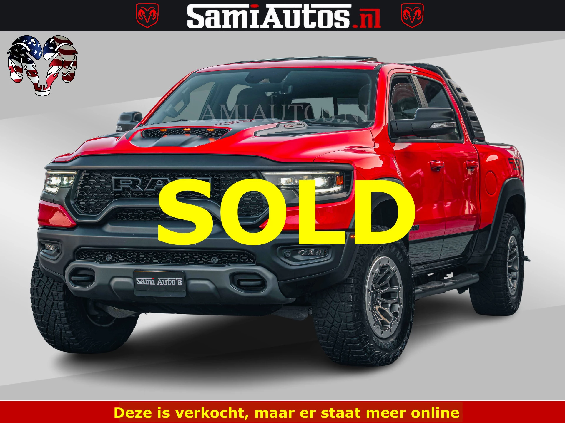 Dodge Ram Pick-Up 2023 - TRX HELLCAT | 6.2 V8 702PK | FLAME RED | BOM VOL | CARBON | RAMBAR | HUD | LPG | BEAD-LOCK WHEELS | immagine 1