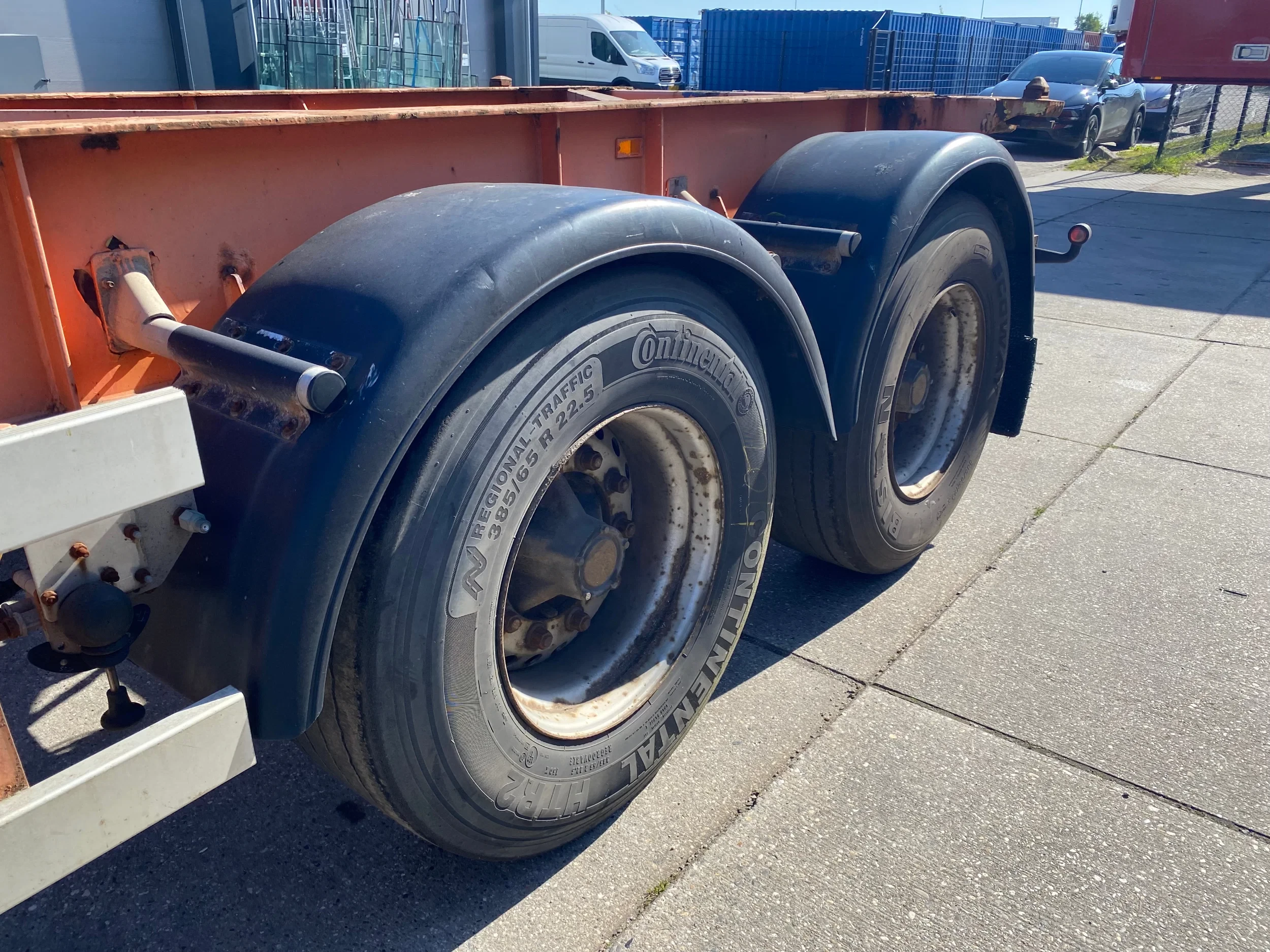 Van Hool 1993 - / 20 FT Container Chassis / Drum Brakes immagine 8