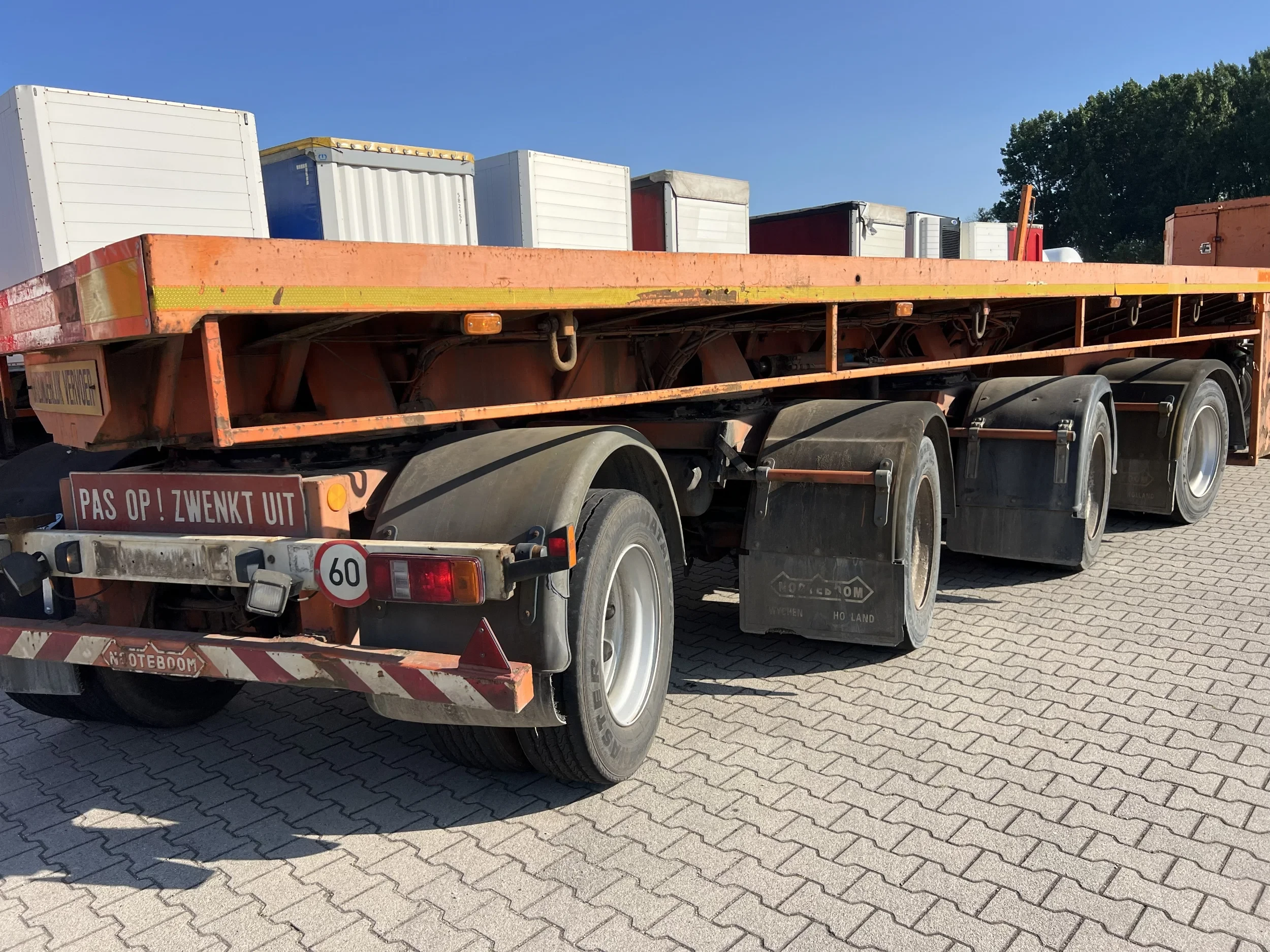 Nooteboom 1999 - OVB-73-04, 73 tons Ballast trailer, 4 axles, 3 hydraulic steering axles afbeelding 5