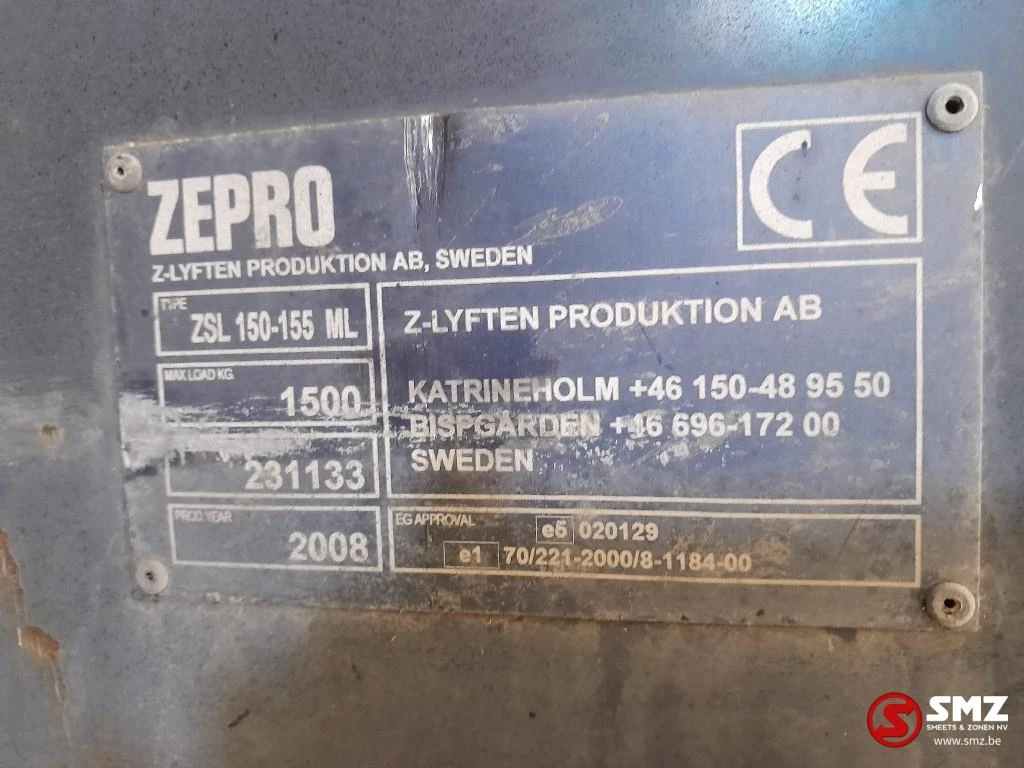 Diversen 2008 - Occ laadlift + bediening Zepro Bild 9