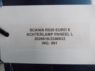 Scania - R520 2026616/2246832 ACHTERLICHTPANEEL L EURO 6 изображение 3 миниатюра
