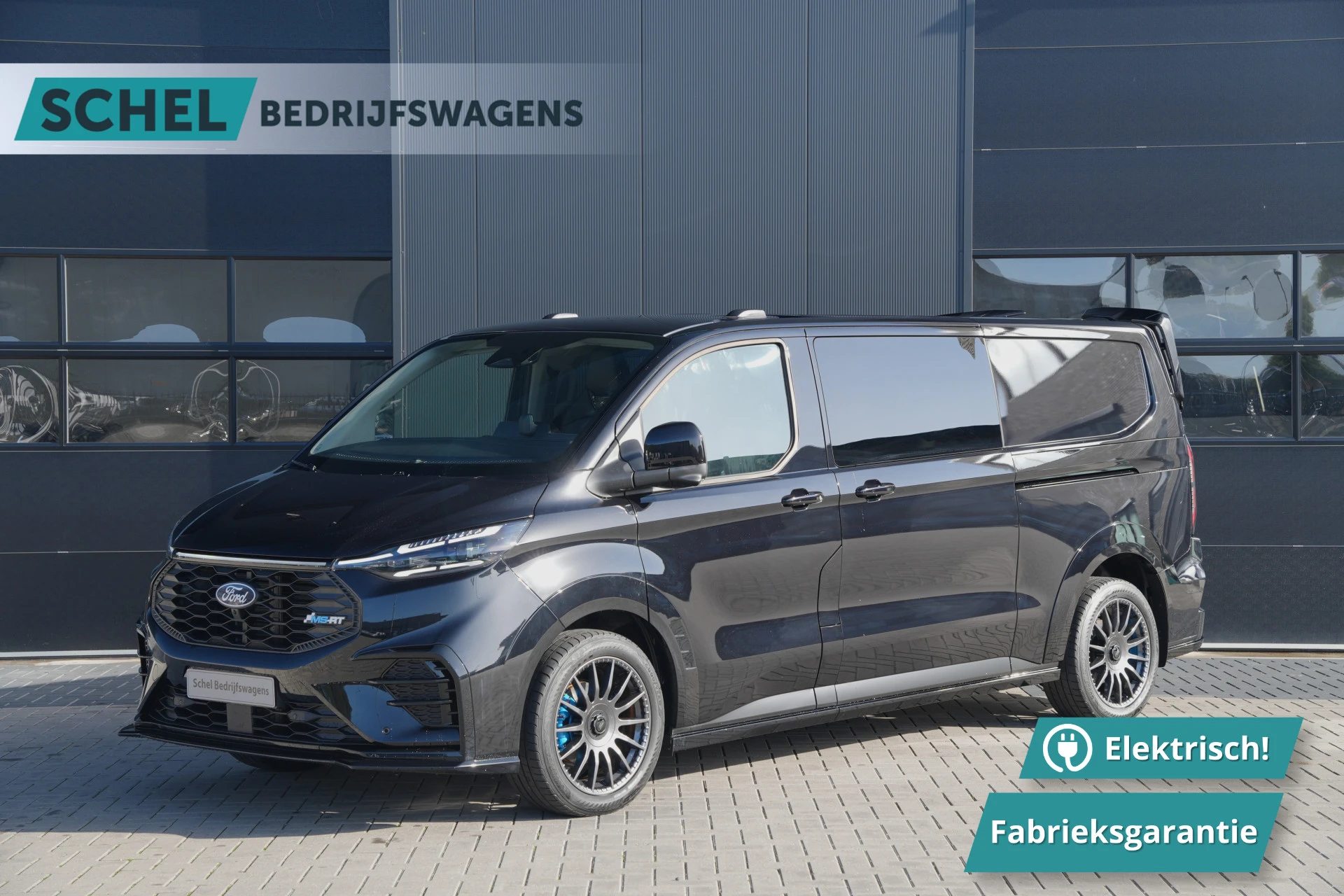 Ford E-Transit Custom 2026 - 340 L2H1 MS-RT 71 kWh DC 286pk 5 Zits - 2x Schuif - Kuipstoelen - Stoel/Stuurverwarming - 360 Camera - Ultimate Pack - Rijklaar image 1