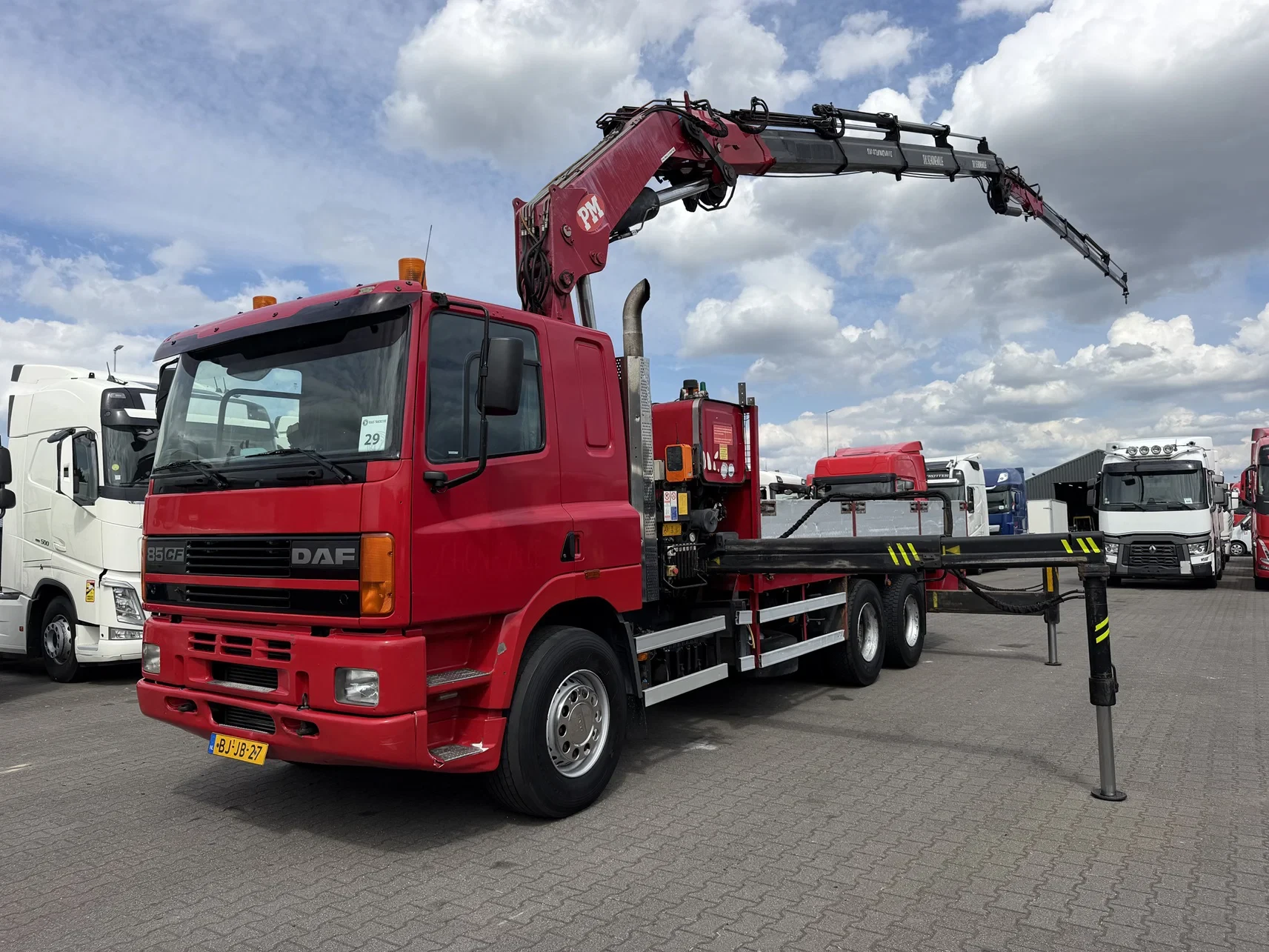 DAF CF 85.380 2000 - 6X2 Euro 2 PM47024 Crane + Fly jib afbeelding 1