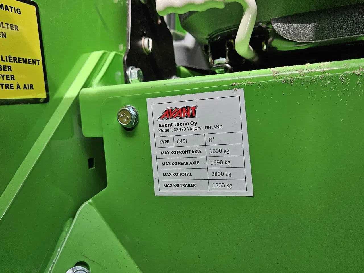 Avant 2025 - 645i Rental mini-shovel afbeelding 32