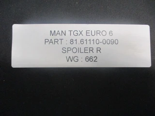 MAN 2018 - 81.61110-0090 Hoek Fender Rechts afbeelding 2 miniatuur
