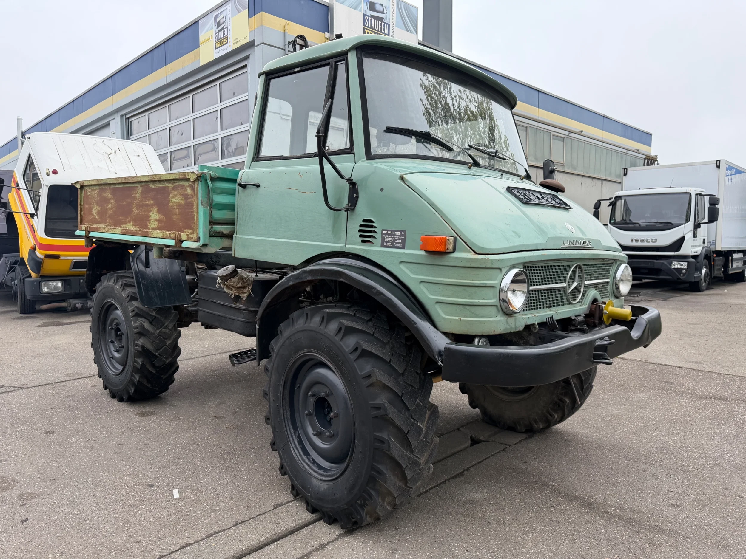 Mercedes-Benz Unimog - 403, Pritsche, Kipper, 72 PS, voll funktionsfähig! afbeelding 8