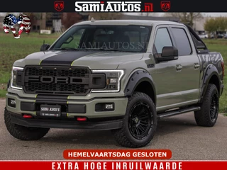 Ford F-150 2018 - 5.0 V8 4X4 | MAT OLIVE GREEN | BIJTELLING VRIJ | ZEER DIK | CAMERA | 3500KG | PANORAMA | LEDER | GO RHINO ROLLBAR | afbeelding 73