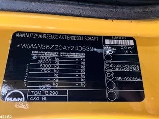 MAN TGM 2010 - 13.290 4x4 Hiab 9 Tonmeter laadkraan Just 222.472 km! obrazek 27