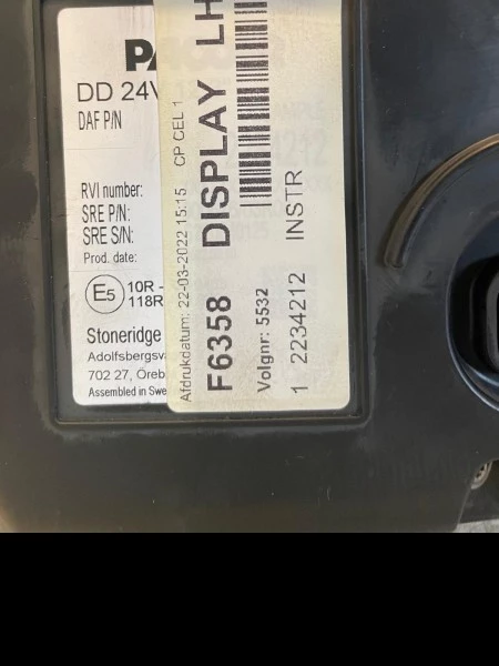 DAF 2023 - 2234212 DIGITAAL DISPLAY CF-PX7/XD/XF/XG Bild 3