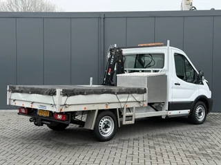 Ford Transit 2019 - 2.0 TDCI EURO 6 / PICK UP / HIAB KRAAN T-CLX 013 / 2.7 TONS TREKHAAK / 34.988 KM! / 1e EIG. / 3-ZITS / AIRCO / ZEER NETJES bild 4