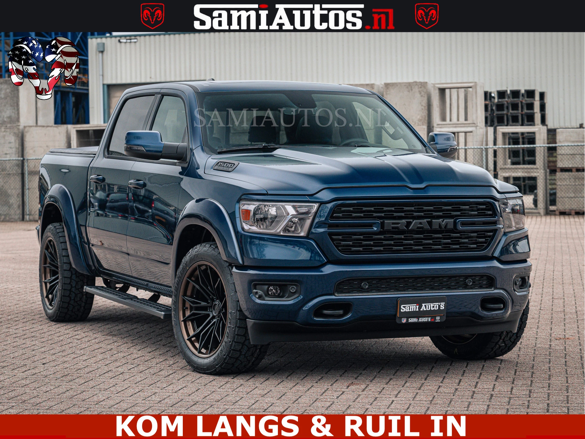 Dodge Ram Pick-Up 2024 - SPORT | 5.7 V8 4x4 HEMI | PANORAMA DAK | GROOTSCHERM 12 INCH | LPG | Patriot Blue immagine 3