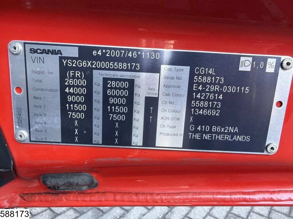 Scania G 2020 - 410 XT EURO 6d, CNG, Retarder, PTO, Fassi obrázek 7