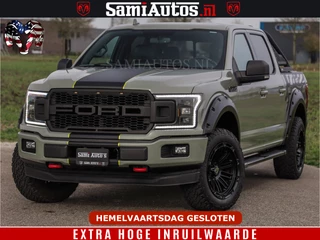 Ford F-150 2018 - 5.0 V8 4X4 | MAT OLIVE GREEN | BIJTELLING VRIJ | ZEER DIK | CAMERA | 3500KG | PANORAMA | LEDER | GO RHINO ROLLBAR | afbeelding 75