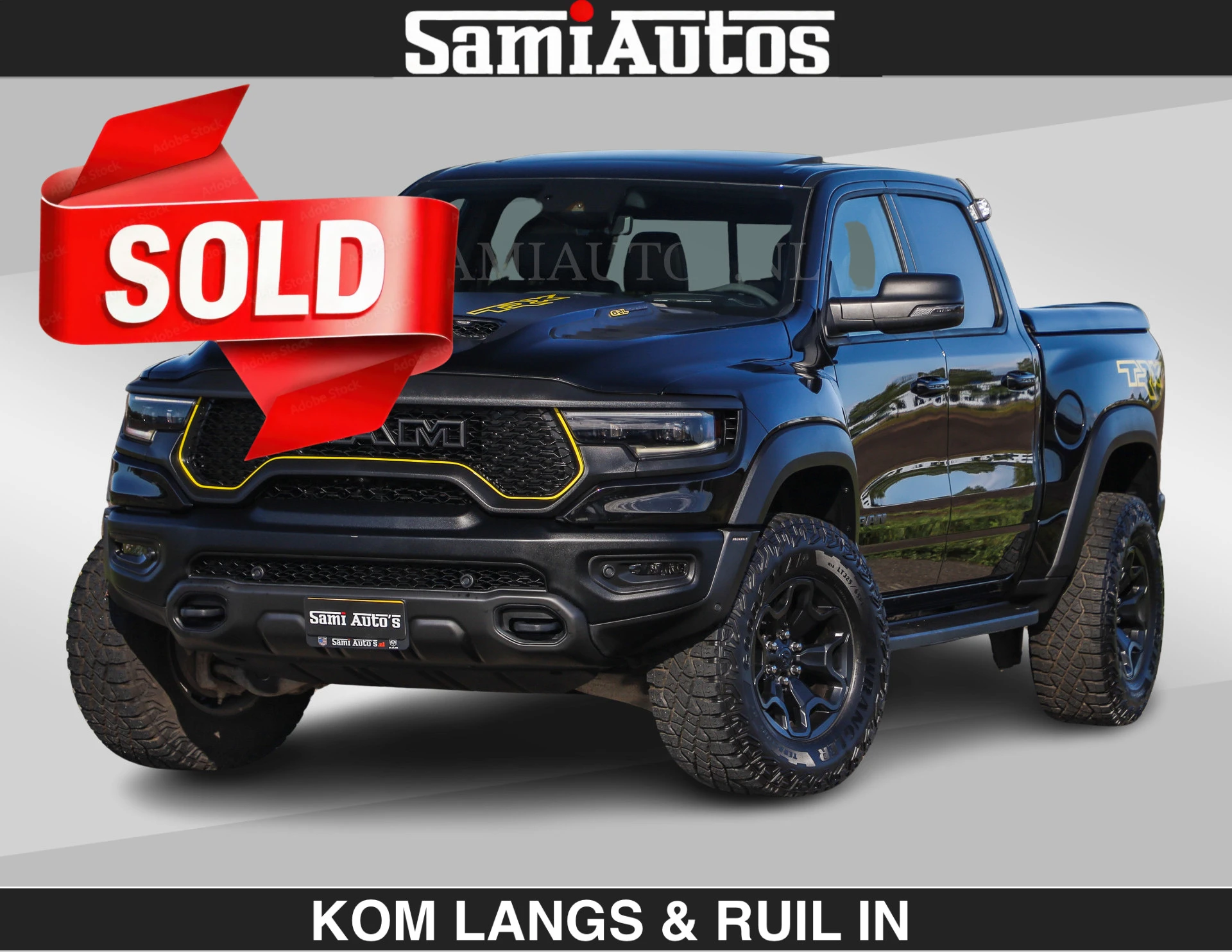 Dodge Ram Pick-Up 2023 - TRX BLACK OPS HELLCAT | 6.2 V8 712PK SUPERCHARGER | FULLY LOADED | CARBON | BLACK ON BLACK | afbeelding 1