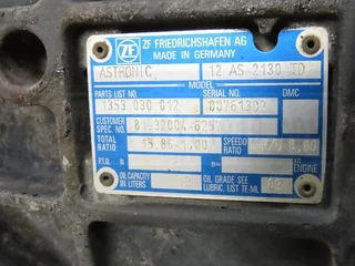 MAN N/A - Gearbox & Clutch Parts Versnellingsbak 12AS2130TD imagen 3