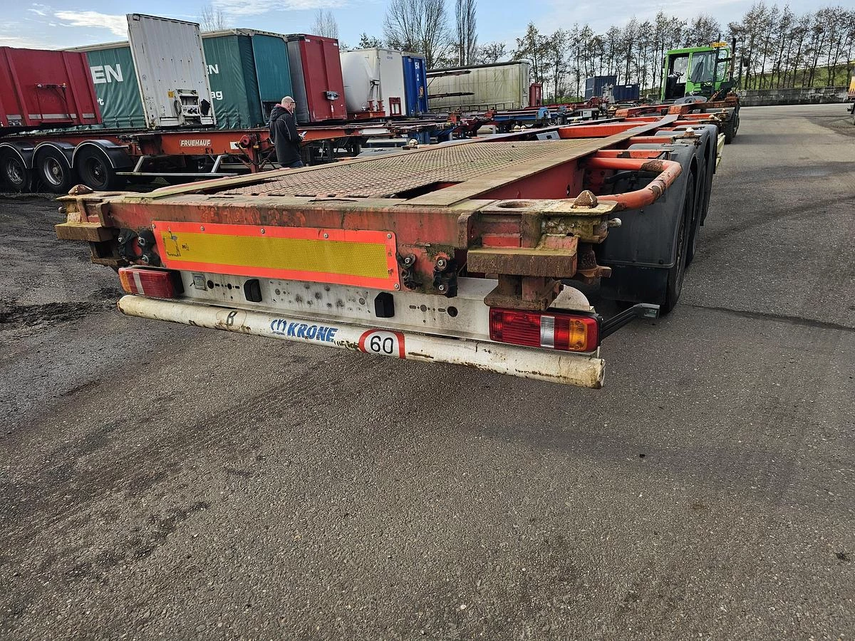 Krone SD 27| FIXED CHASSIS | SAF DISC. 40 FT |2 X 20 FT| HIGHCUBE | 20 FOOT MIDDLE| LIGHT WEIGHT|4740 KG. 2004 imagen 2