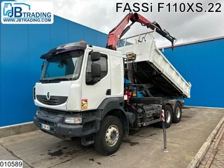 Renault Kerax 430 Dxi 6x4, EURO 5, Leaf spring suspension, Fassi