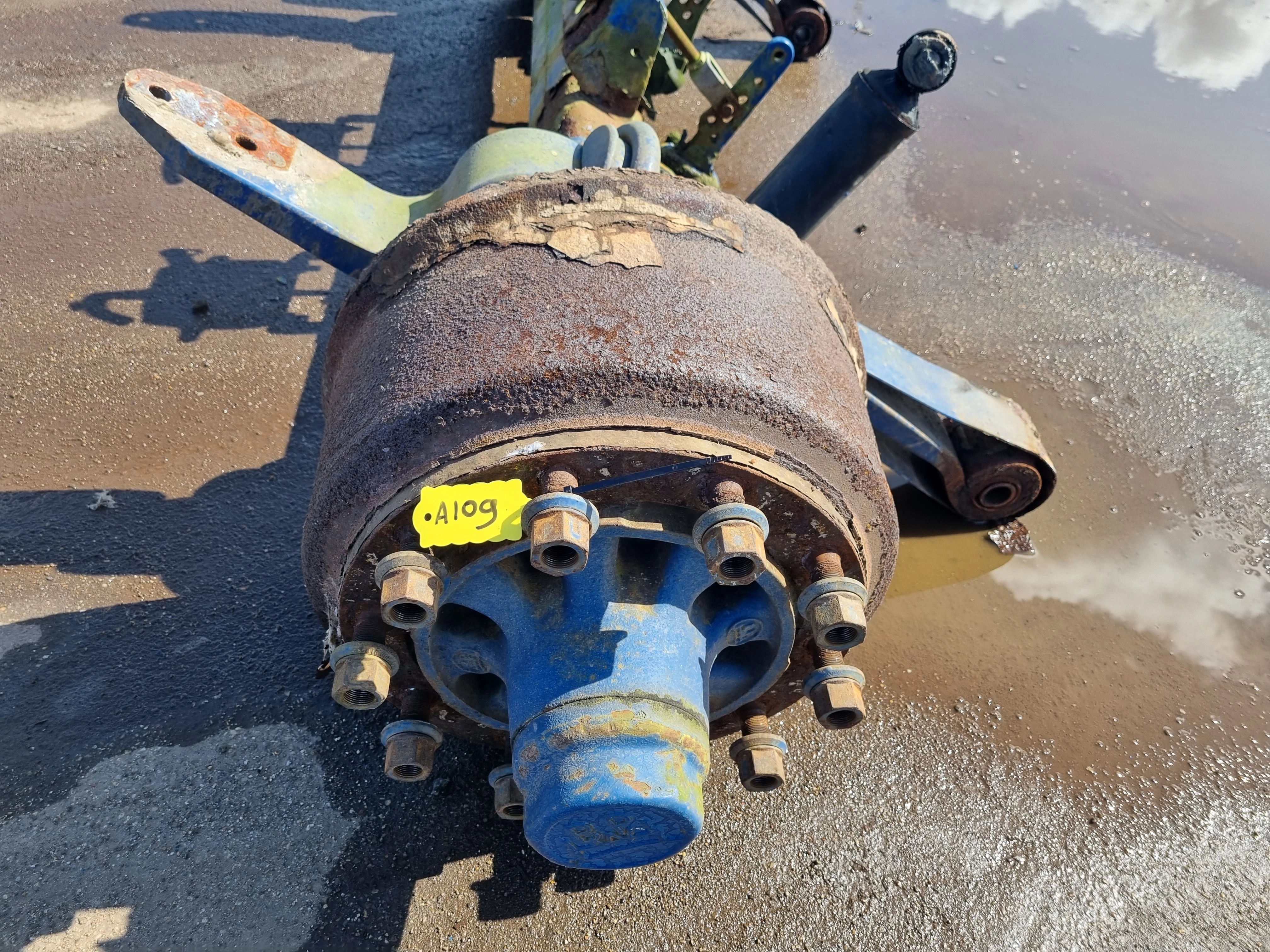 BPW TRAILER AXLE BPW ECO FOR SINGLE TIRE. immagine 2