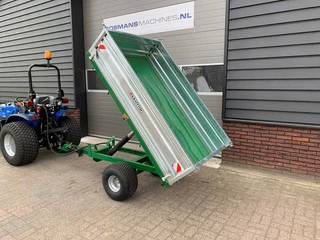 Kraffter 1.5 T kipper voor minitractor NIEUW 2025 afbeelding 3 miniatuur