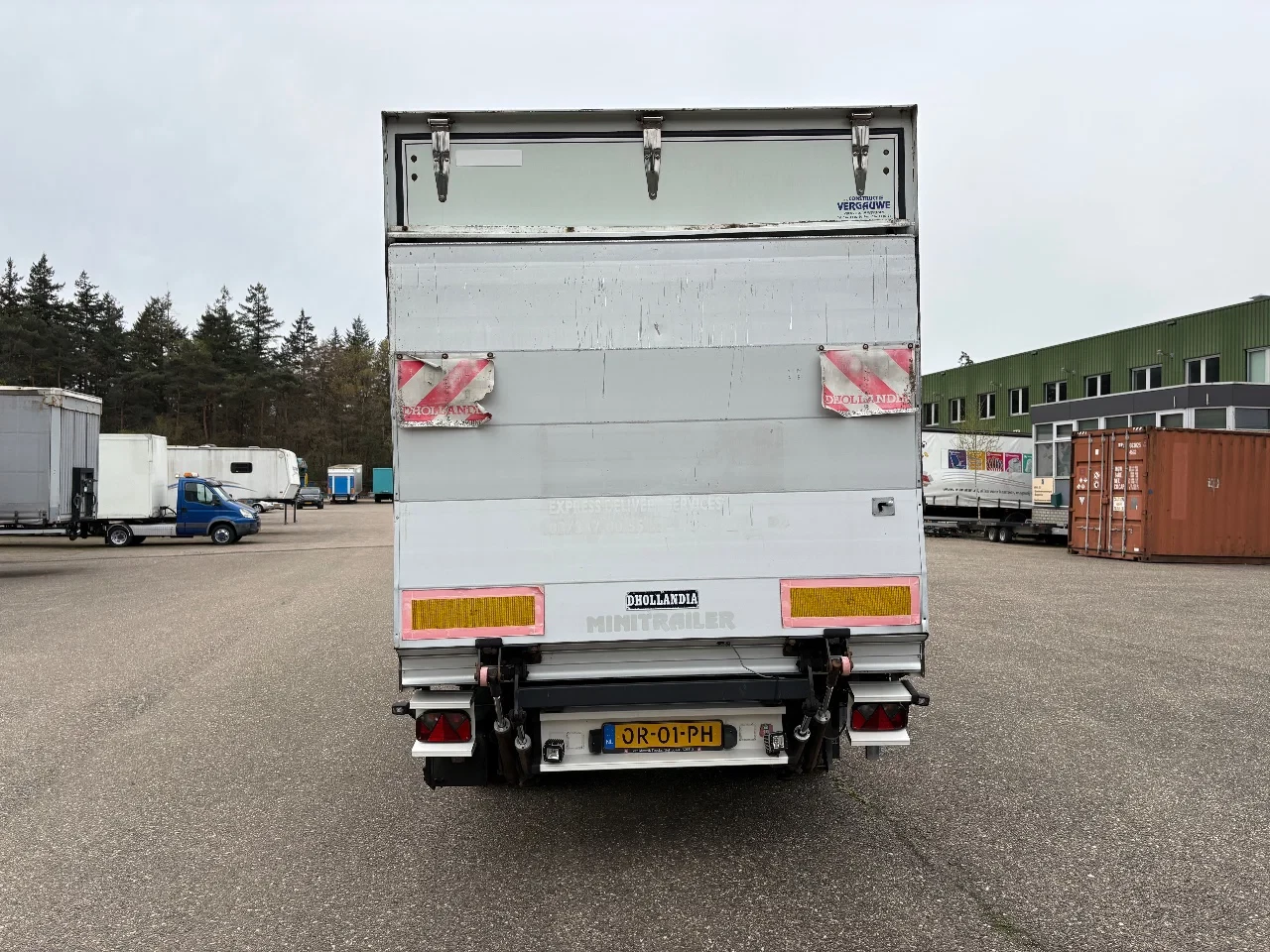 VF minitrailer 2009 - be oplegger 6.6 ton gesloten laadklep 1000 kg image 7