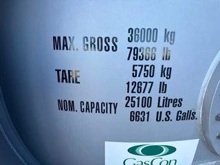 Diversen N/A 2017 - 20FT ISO T50 Gastank / T50 / 25.000L / MAWP: 15,1 bar / 5Y- + CSC-inspection valid till 06-2028 image 19