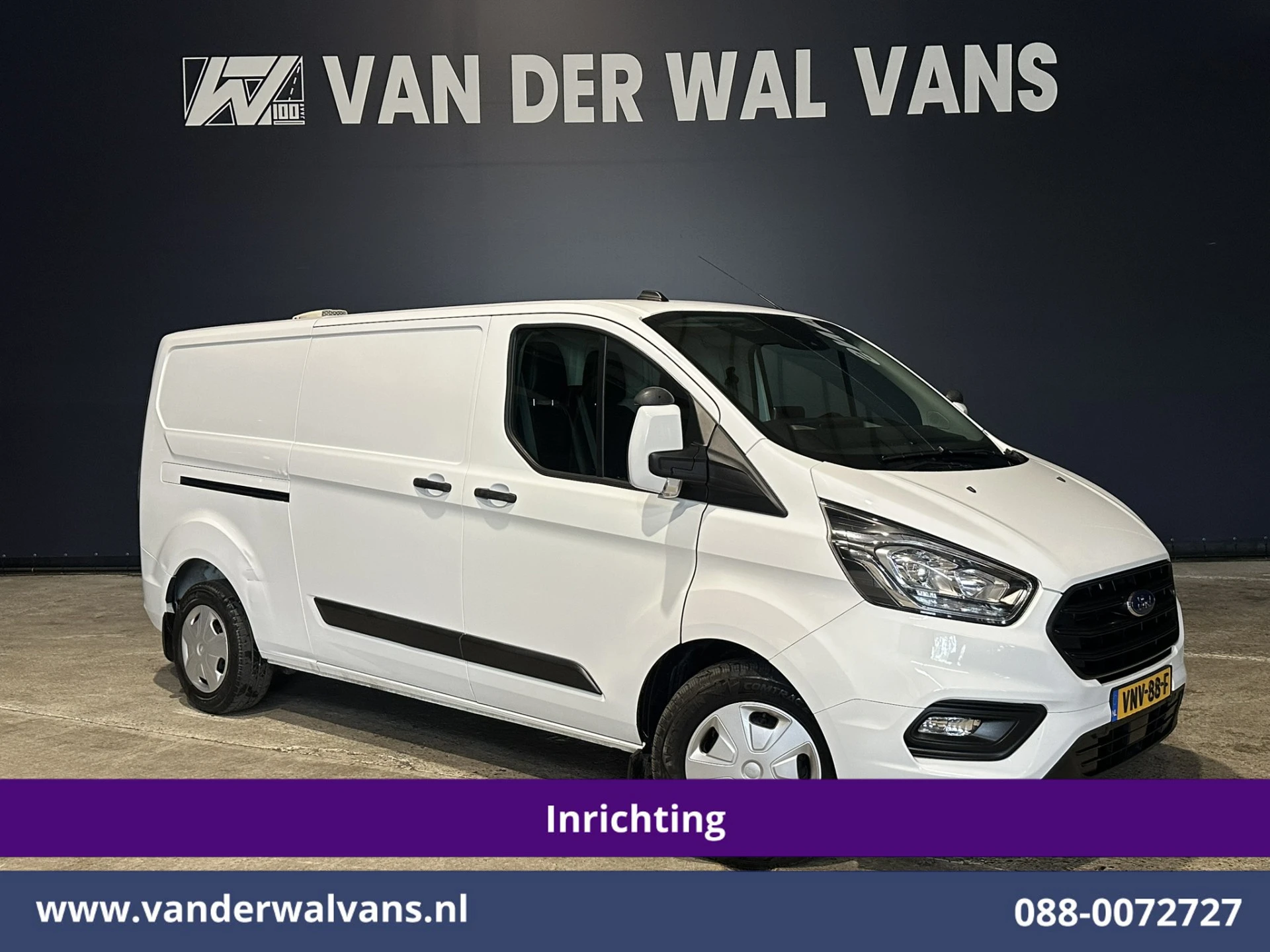 Ford Transit Custom 2022 - 2.0 TDCI 130pk L2H1 Inrichting Euro6 Airco | Omvormer | Camera | Apple Carplay | LED | Cruisecontrol | Leder afbeelding 1